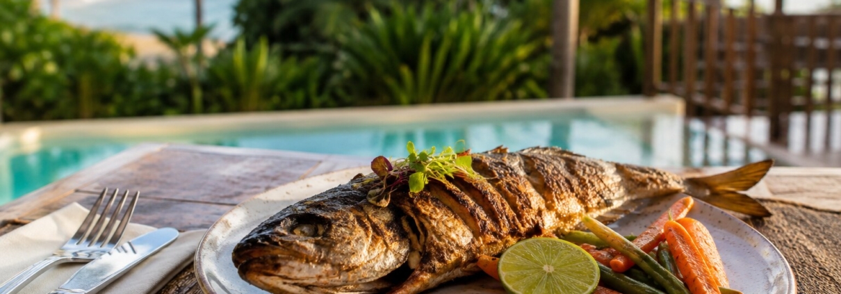 Seafood restaurant Watamu – fresh Indian Ocean fish at Visiwa Restaurant