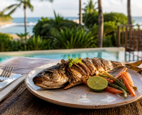 Seafood restaurant Watamu – fresh Indian Ocean fish at Visiwa Restaurant