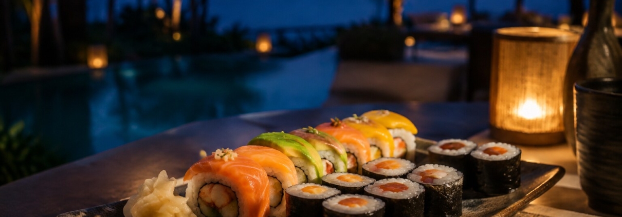 Japanese night Watamu – sushi at Visiwasabi, Visiwa Restaurant