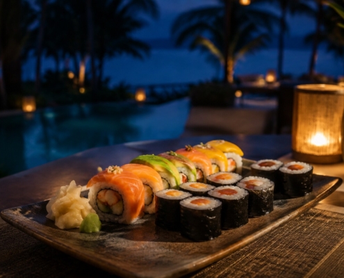 Japanese night Watamu – sushi at Visiwasabi, Visiwa Restaurant