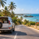 Coastal road and private transfer arriving in Watamu, Kenya